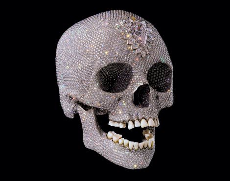 Diamond decorations skull
