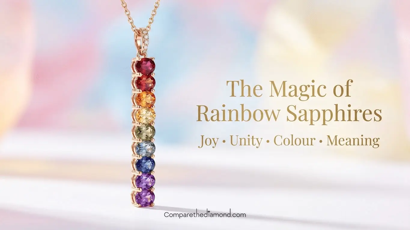 rainbow sapphires ring