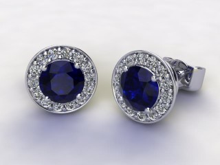 Blue Sapphire and Diamond-HA-9610-47