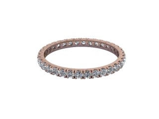 Full Diamond Eternity Ring in 18ct. Rose Gold: 1.9mm. wide with Round Split Claw Set Diamonds-88-04044.19