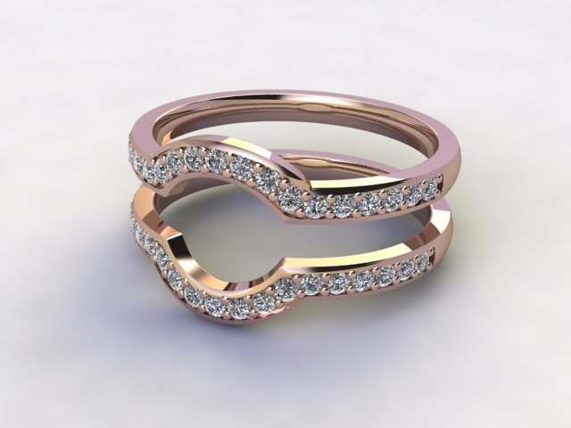 Diamonds 0.38cts. in 18ct Rose Gold