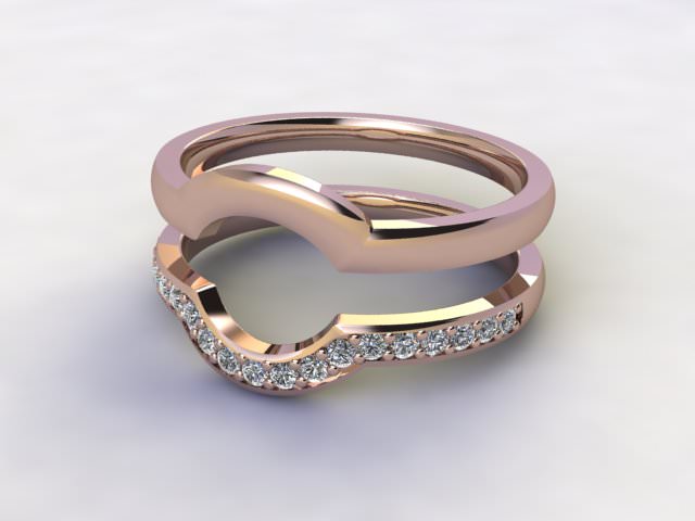 Diamonds 0.19cts. in 18ct Rose Gold