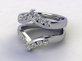 Diamonds 0.42cts. in 18ct White Gold