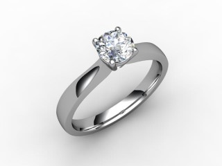 Certificated Round Diamond Solitaire Engagement Ring in Platinum - 12
