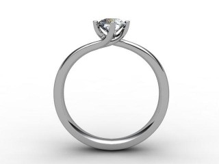 Certificated Round Diamond Solitaire Engagement Ring in Platinum - 3