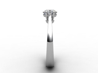 Certificated Round Diamond Solitaire Engagement Ring in Platinum - 6