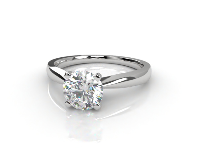 Engagement Ring: Solitaire Round-01-0100-6017