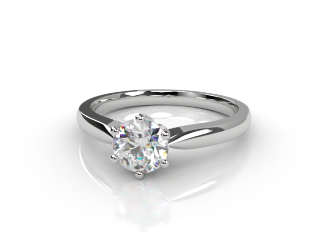 Engagement Ring: Solitaire Round-01-0100-6029