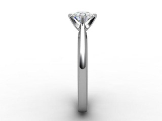 Certificated Round Diamond Solitaire Engagement Ring in Platinum - 6