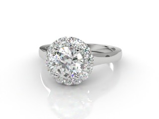 Engagement Ring: Halo Cluster Round
