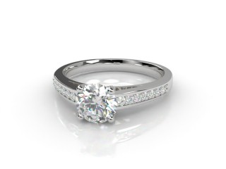 Engagement Ring: Diamond-Set Band Round-01-0100-9206