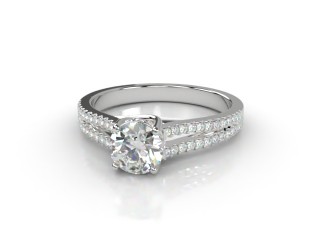 Engagement Ring: Diamond-Set Band Round-01-0100-9236