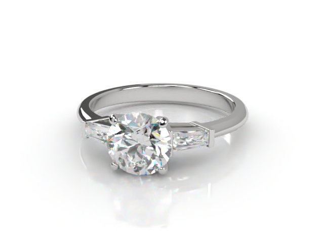 Engagement Ring: Diamond-Set Shoulders  - Main Picture