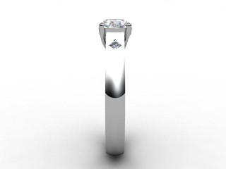 Certificated Round Diamond in Platinum - 6
