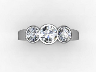 Engagement Ring: 3 Stone Round - 12