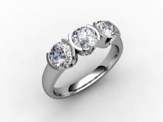 Engagement Ring: 3 Stone Round - 15