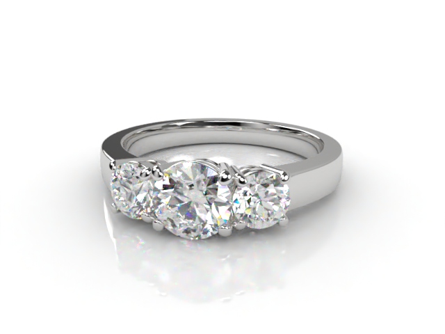 Engagement Ring: 3 Stone Round