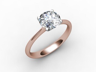 Certificated Round Diamond Solitaire Engagement Ring in 18ct. Rose Gold - 12