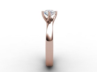 Certificated Round Diamond Solitaire Engagement Ring in 18ct. Rose Gold - 6