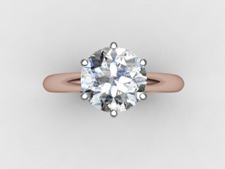 Certificated Round Diamond Solitaire Engagement Ring in 18ct. Rose Gold - 9