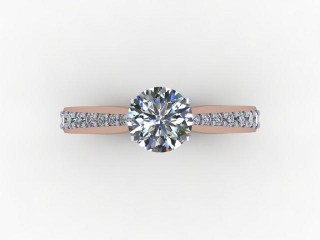 Certificated Round Diamond in 18ct. Rose Gold - 9