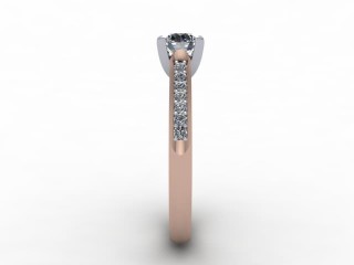 Engagement Ring: Diamond-Set Band Round - 6