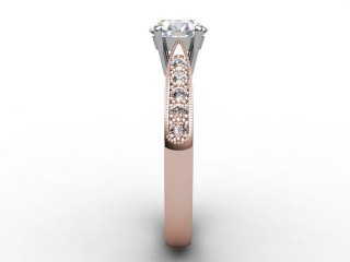 Certificated Round Diamond in 18ct. Rose Gold - 6