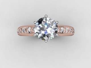 Certificated Round Diamond in 18ct. Rose Gold - 9
