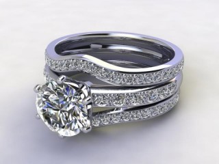 Engagement Ring: Bridal Sets Round-01-0500-1408