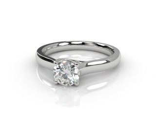 Certificated Round Diamond Solitaire Engagement Ring in 18ct. White Gold-01-0500-1915