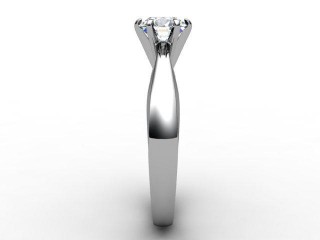 Certificated Round Diamond Solitaire Engagement Ring in 18ct. White Gold - 6