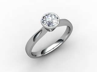 Certificated Round Diamond Solitaire Engagement Ring in 18ct. White Gold - 12