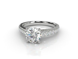 Engagement Ring: Diamond-Set Band Round-01-0500-6160