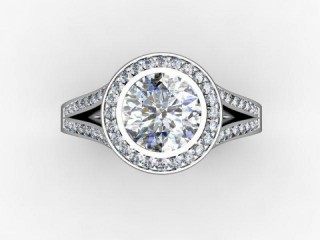 Certificated Round Diamond in 18ct. White Gold - 9