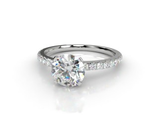 Engagement Ring: Diamond-Set Band Round-01-0500-9205