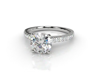 Engagement Ring: Diamond-Set Band Round-01-0500-9207