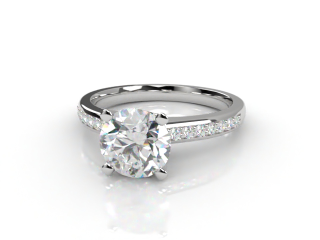 Engagement Ring: Diamond-Set Band Round - Main Picture
