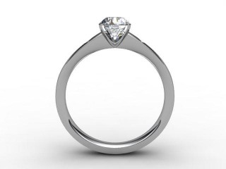 Certificated Round Diamond in 18ct. White Gold - 3