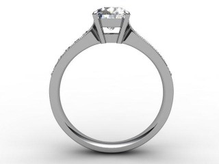 Engagement Ring: Diamond-Set Band Round - 3