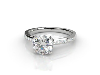 Engagement Ring: Diamond-Set Band Round-01-0516-2298