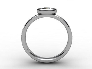 Certificated Round Diamond in 18ct. White Gold - 3
