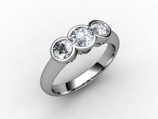Engagement Ring: 3 Stone Round - 15