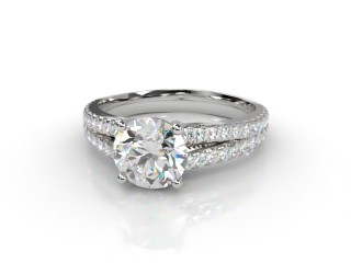 Engagement Ring: Diamond-Set Band Round-01-0552-8908