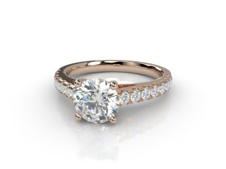 Engagement Ring: Diamond-Set Band Round