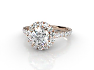 Engagement Ring: Halo Cluster Round-cut