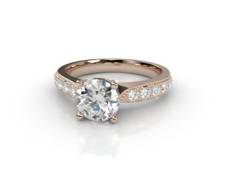 Engagement Ring: Diamond-Set Band Round