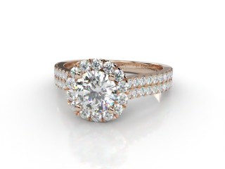 Engagement Ring: Halo Cluster Round-01-1454-8955