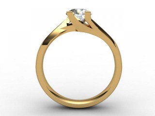 Certificated Round Diamond Solitaire Engagement Ring in 18ct. Yellow Gold - 3
