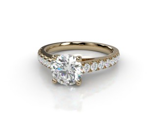 Engagement Ring: Diamond-Set Band Round-01-1800-6160