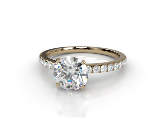 Engagement Ring: Diamond-Set Band Round - Main Picture